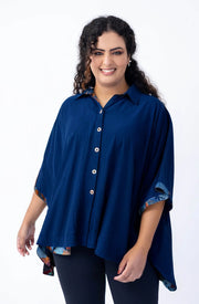Blusa com detalhes estampados