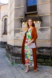 Vestido tubinho com fendas laterais